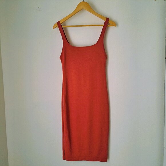 Zara Juniors Midi Tank Dress Color Orange Size M - Picture 1 of 7